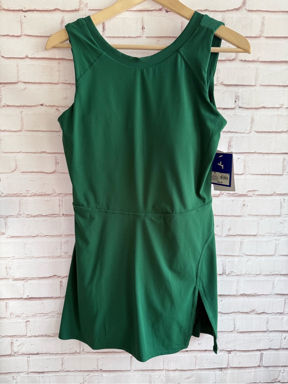 JoyLab Emerald Green Sleeveless Athletic Mini Dress